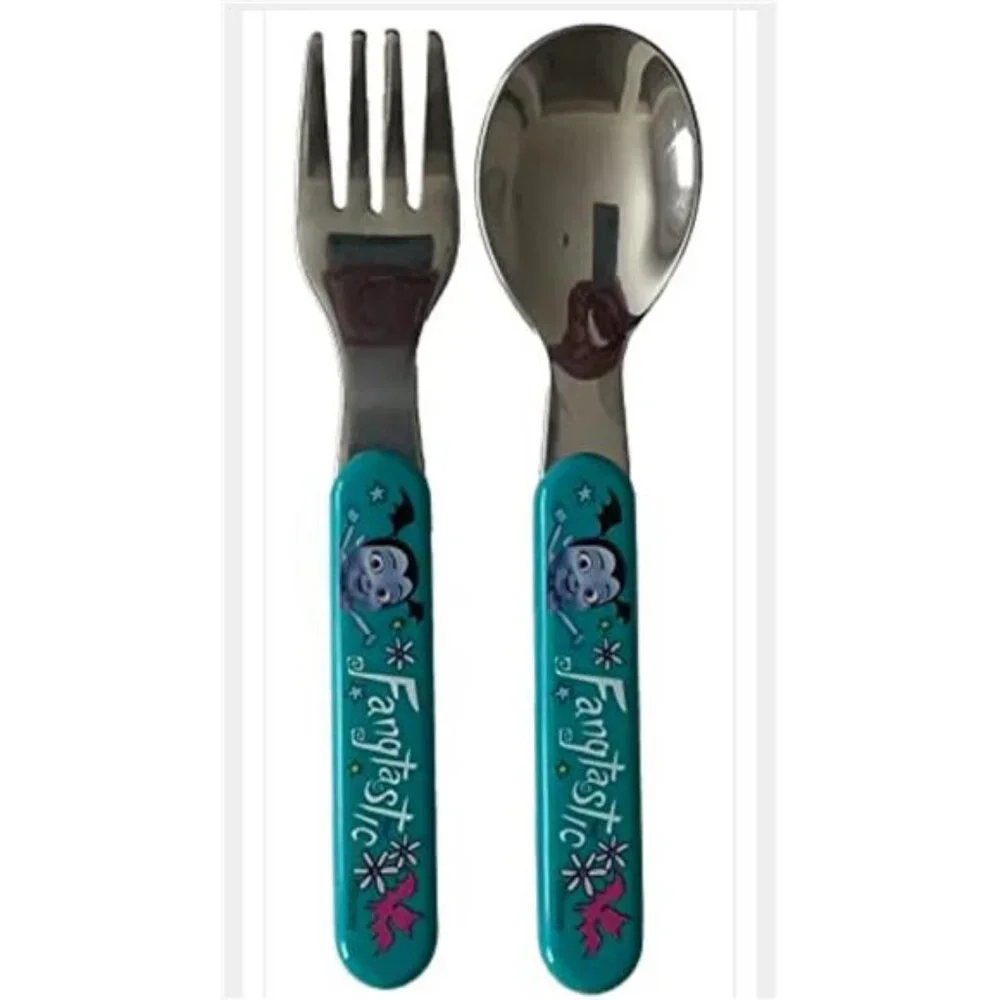 Zak Designs Vampirina 7pc Children's Flatware Set (7 Items, 4 Pieces, Melamine,